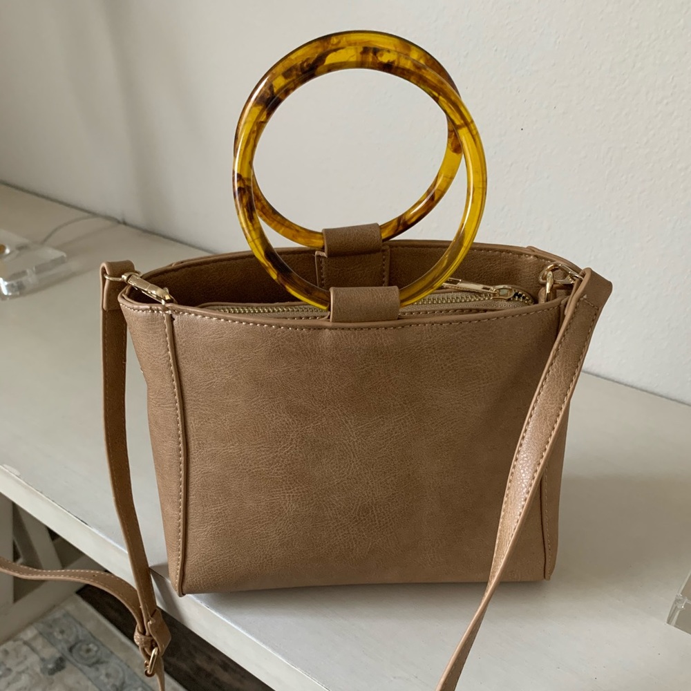 Tan leather purse - Never used